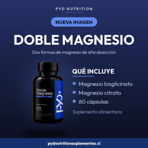 Doble Magnesio (Bisglicinato + Citrato)